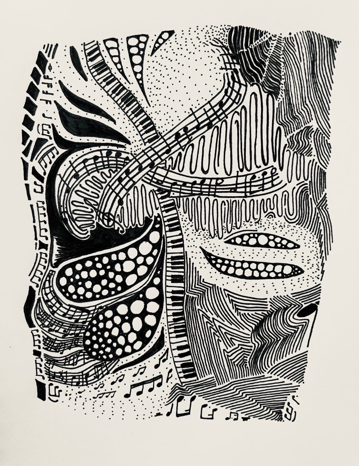 Musikassoziierte Doodles