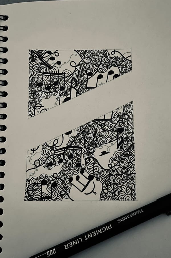 Musikassoziierte Doodles